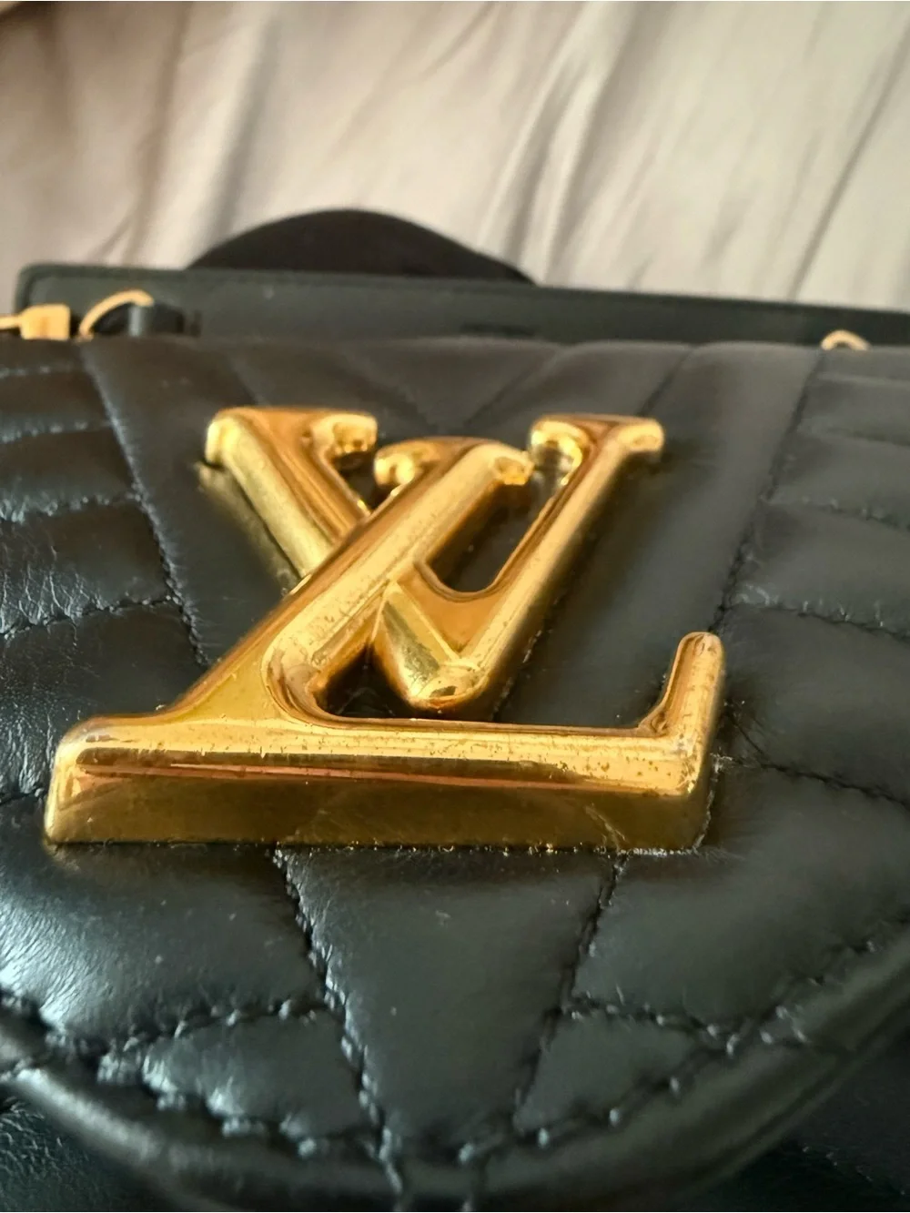 Louis Vuitton Black New Wave MM Chain Bag